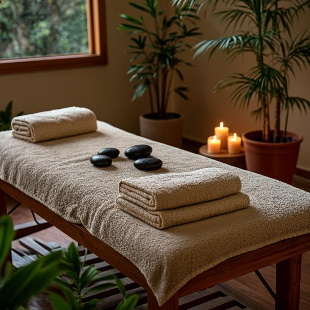 Ambiente cálido del spa terapéutico Rosi Spa Medicinal en Cartagena